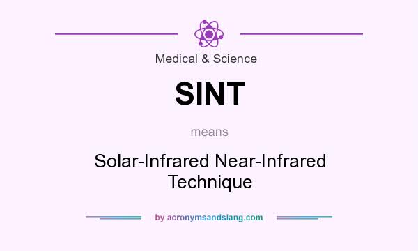 What does SINT mean? It stands for Solar-Infrared Near-Infrared Technique