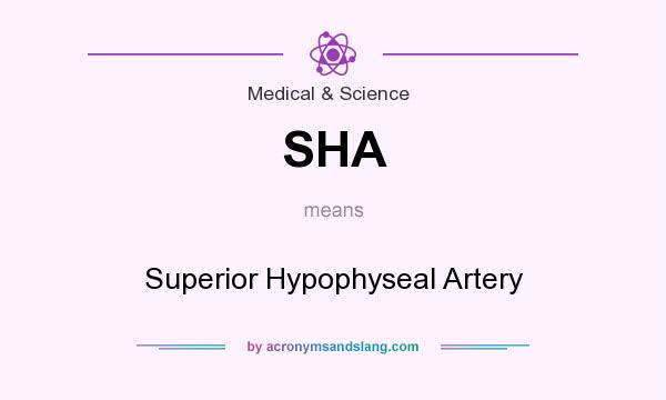 What does SHA mean? It stands for Superior Hypophyseal Artery