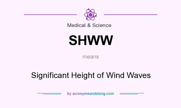 What does SHWW mean? It stands for Significant Height of Wind Waves