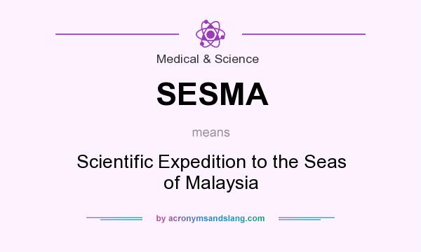 What does SESMA mean? It stands for Scientific Expedition to the Seas of Malaysia