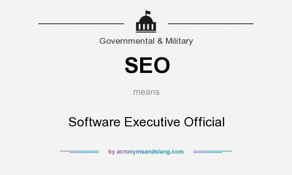 What does SEO mean? It stands for Software Executive Official