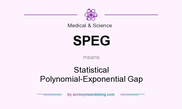 What does SPEG mean? It stands for Statistical Polynomial-Exponential Gap