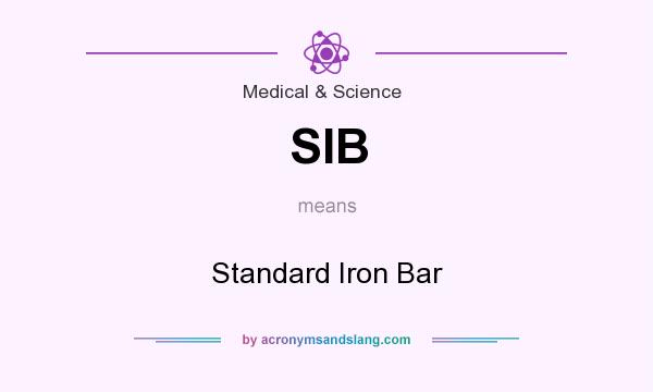 What does SIB mean? It stands for Standard Iron Bar