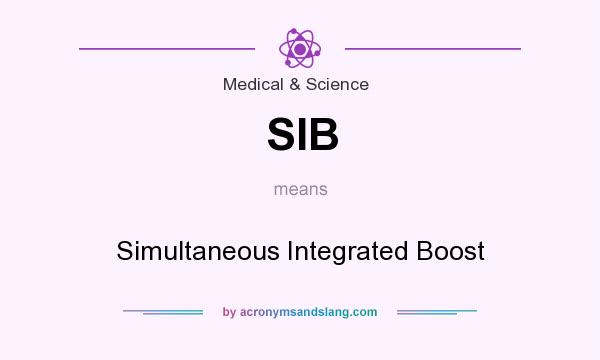 What does SIB mean? It stands for Simultaneous Integrated Boost