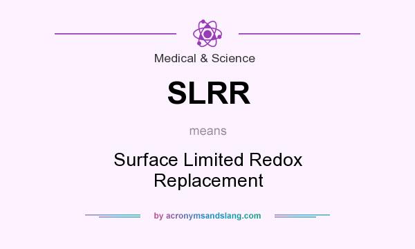 What does SLRR mean? It stands for Surface Limited Redox Replacement