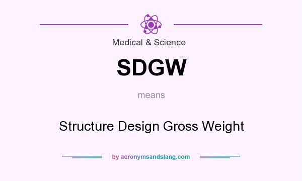 What does SDGW mean? It stands for Structure Design Gross Weight