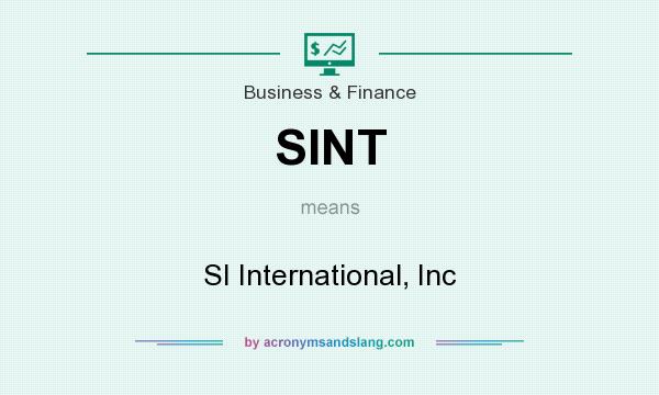What does SINT mean? It stands for SI International, Inc
