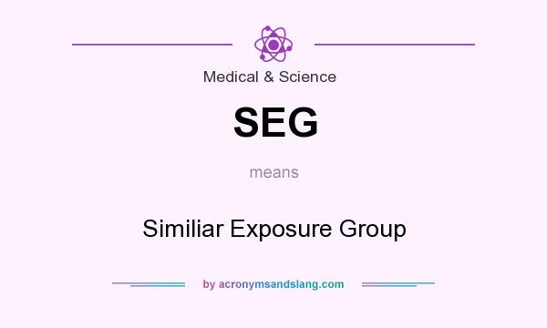 What does SEG mean? It stands for Similiar Exposure Group