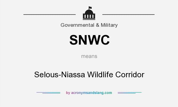 What does SNWC mean? It stands for Selous-Niassa Wildlife Corridor