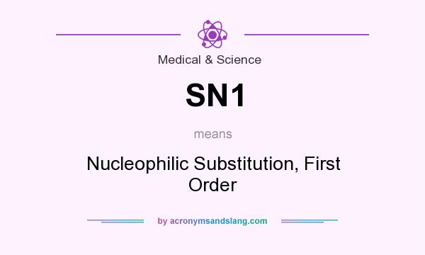What does SN1 mean? It stands for Nucleophilic Substitution, First Order