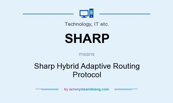 What does SHARP mean? It stands for Sharp Hybrid Adaptive Routing Protocol