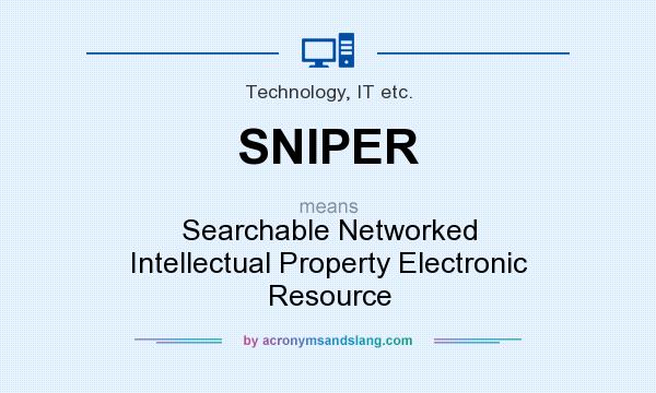 What does SNIPER mean? It stands for Searchable Networked Intellectual Property Electronic Resource