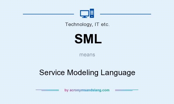 What does SML mean? It stands for Service Modeling Language