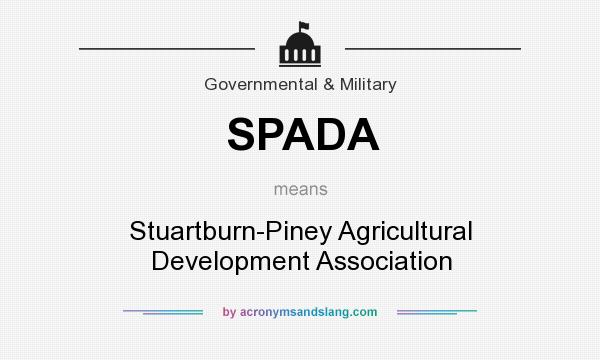 What does SPADA mean? It stands for Stuartburn-Piney Agricultural Development Association