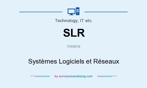 What does SLR mean? It stands for Systèmes Logiciels et Réseaux