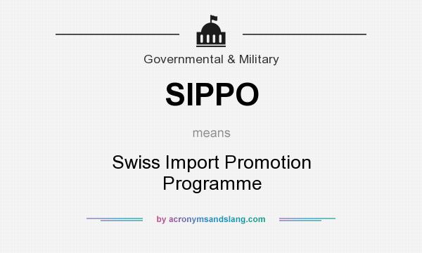 What does SIPPO mean? It stands for Swiss Import Promotion Programme