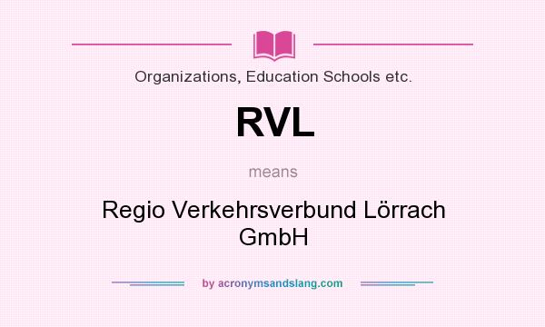 What does RVL mean? It stands for Regio Verkehrsverbund Lörrach GmbH