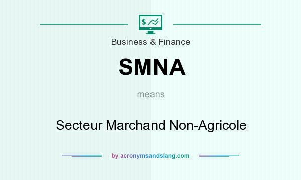 What does SMNA mean? It stands for Secteur Marchand Non-Agricole