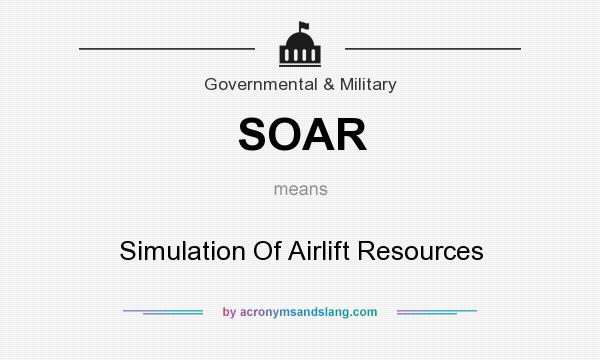 What does SOAR mean? It stands for Simulation Of Airlift Resources