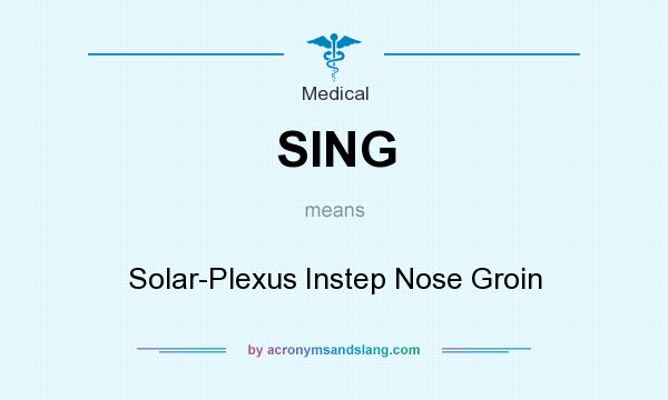 What does SING mean? It stands for Solar-Plexus Instep Nose Groin