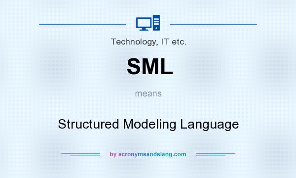 What does SML mean? It stands for Structured Modeling Language