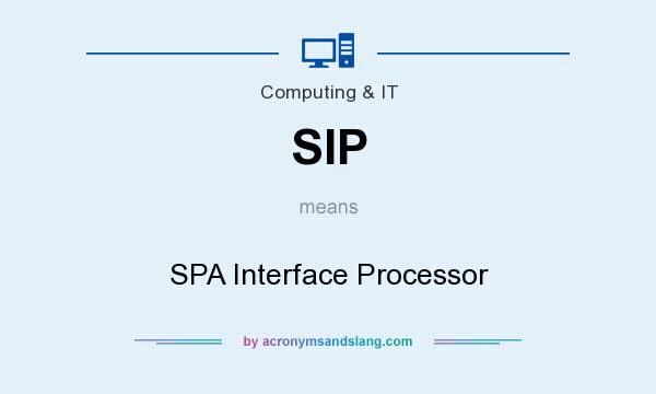What does SIP mean? It stands for SPA Interface Processor