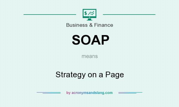 What does SOAP mean? It stands for Strategy on a Page