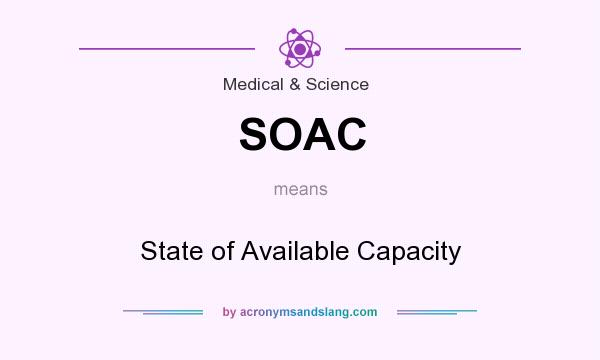 What does SOAC mean? It stands for State of Available Capacity