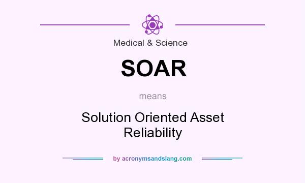 What does SOAR mean? It stands for Solution Oriented Asset Reliability