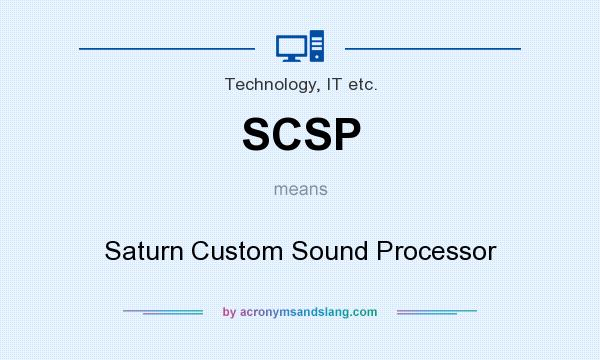 What does SCSP mean? It stands for Saturn Custom Sound Processor