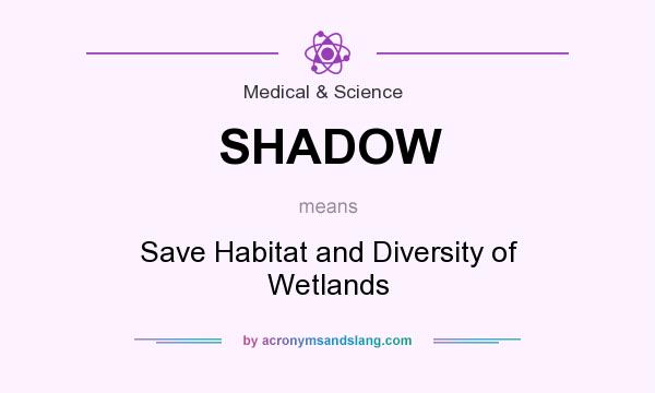 What does SHADOW mean? It stands for Save Habitat and Diversity of Wetlands