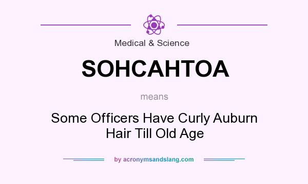 What does SOHCAHTOA mean? It stands for Some Officers Have Curly Auburn Hair Till Old Age