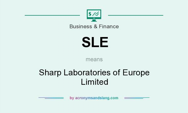 What does SLE mean? It stands for Sharp Laboratories of Europe Limited