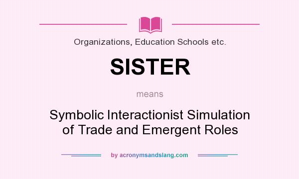 What does SISTER mean? It stands for Symbolic Interactionist Simulation of Trade and Emergent Roles