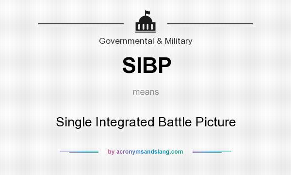 What does SIBP mean? It stands for Single Integrated Battle Picture