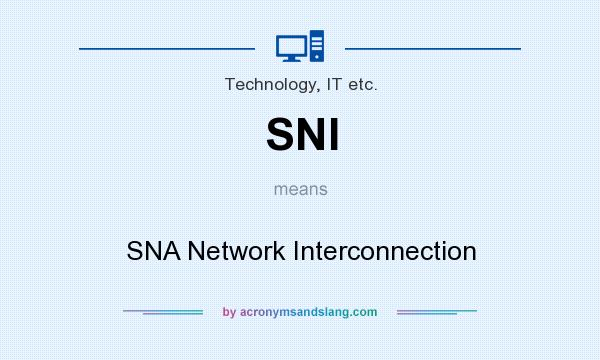 What does SNI mean? It stands for SNA Network Interconnection