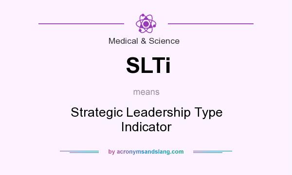 What does SLTi mean? It stands for Strategic Leadership Type Indicator