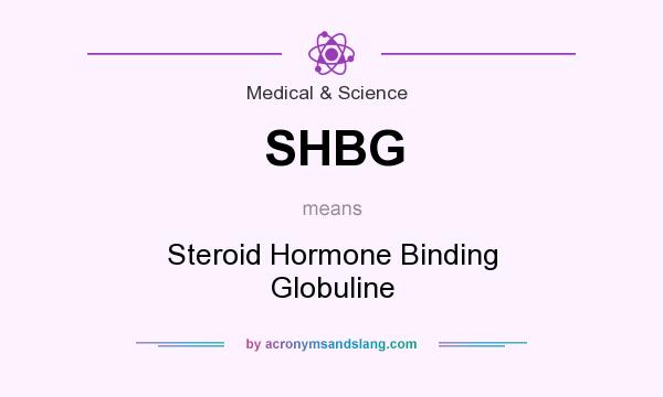 What does SHBG mean? It stands for Steroid Hormone Binding Globuline