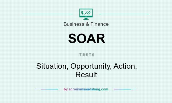 What does SOAR mean? It stands for Situation, Opportunity, Action, Result