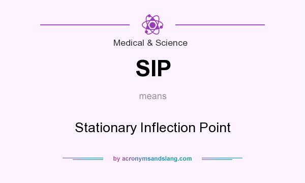 What does SIP mean? It stands for Stationary Inflection Point