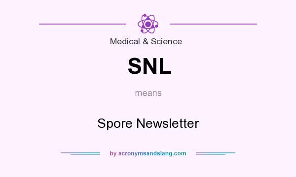 What does SNL mean? It stands for Spore Newsletter