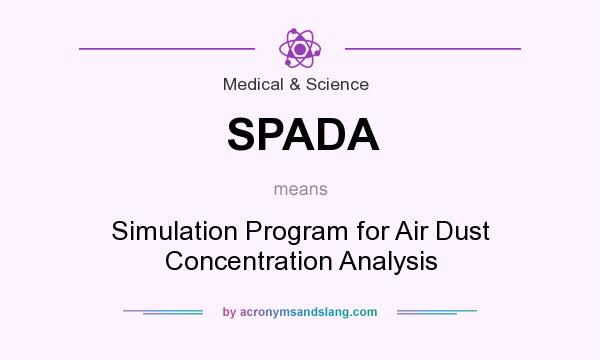 What does SPADA mean? It stands for Simulation Program for Air Dust Concentration Analysis