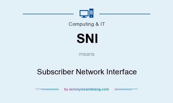 What does SNI mean? It stands for Subscriber Network Interface