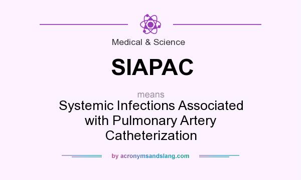 What does SIAPAC mean? It stands for Systemic Infections Associated with Pulmonary Artery Catheterization