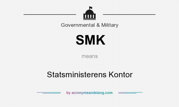 What does SMK mean? It stands for Statsministerens Kontor