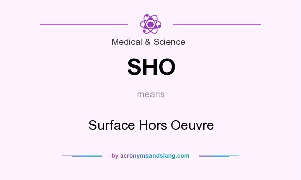 What does SHO mean? It stands for Surface Hors Oeuvre