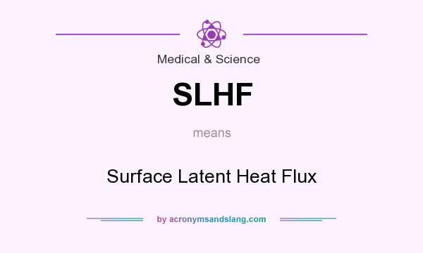 What does SLHF mean? It stands for Surface Latent Heat Flux