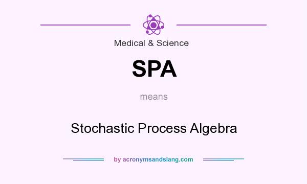 What does SPA mean? It stands for Stochastic Process Algebra