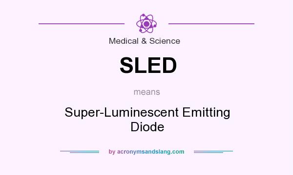 What does SLED mean? It stands for Super-Luminescent Emitting Diode