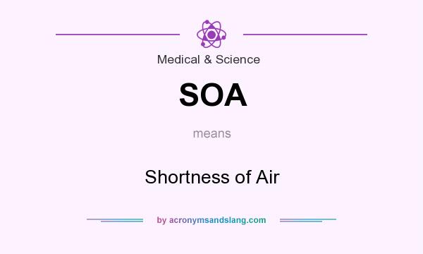 What does SOA mean? It stands for Shortness of Air